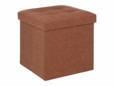 Eazy living pouf + boîte de rangement milou brun EYHM776-BR