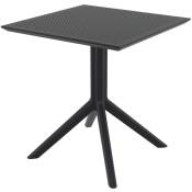 garbar SKY Table Carrée Intérieure, Extérieure 70x70 Noir - Noir