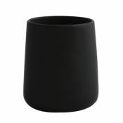 Gobelet MSV Spirella Maonie en céramique coloris noir mat Ø8 5 x H.10 cm