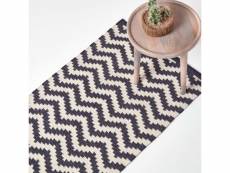 Homescapes tapis kilim en coton tissé à motif chevron