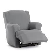 Housse de fauteuil relax XL extensible gris 60 90