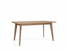 Kensal - table à manger extensible 160(200)cm bois - couleur - bois clair 104111001012