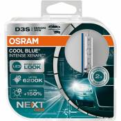 Kit 2 Ampoules Xénon auto Osram xenarc® cool blue® intense D3S NextGen 66340CBN-HCB - Transparent