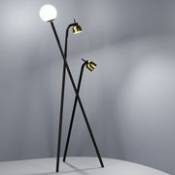 Lampadaire Tripod / LED - H 173 cm - Fontana Arte noir en métal