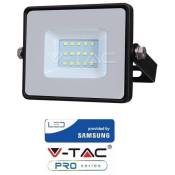 LED noire IP65 10W Ultra-mince Samsung Chip V-TAC PRO VT-10B 6400K SKU 426