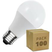 Ledkia - Boîte de 100 Ampoules led E27 A60 5W Blanc Chaud