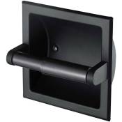 Linghhang - Porte-papier Toilette Noir Encastrable en Acier Inoxydable Porte Rouleau de Papier pour wc Salle de Bain Cuisine - black