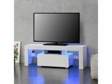 Meuble tv avec éclairage led multicolore banc support