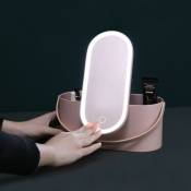MUID Boîte Cosmétique Portable avec Led LED Miroir
