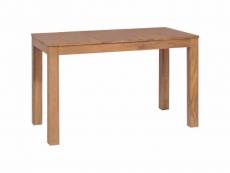 Table de salon salle à manger dîner design bois de teck et finition naturelle 120 cm helloshop26 0902246