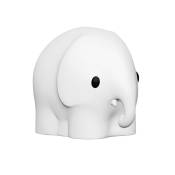 Veilleuse éléphant silicone mou blanc h12cm