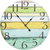 Vidaxl - Horloge murale Multicolore 60 cm mdf n/a