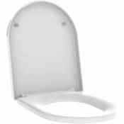 Allibert - Abattant wc à fermeture progressive et déclipsable kobeo - Forme D-shape - Blanc
