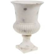 Amadeus - Vase Médicis blanc patine 40 cm - Blanc