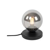 Athens - Lampe de table - 1 lumière - ø 100 mm - Noir - Rustique - éclairage intérieur - Salon i Chambre i Cuisine i Salle à manger - Noir - Qazqa