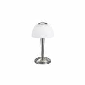 Boutica-Design Lampe de table Ventura Nickel Mat 1x4W