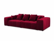 Canapé modulaire "margo", 3 places, rouge, velours MIC_3S_44_F1_MARGO6