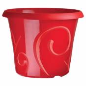 Cep Agriculture - Pot de fleur Volutes Rouge 23 cm. Rouge. Marque : . Réf. : Potvolutes-rouge-4.5L - Rouge