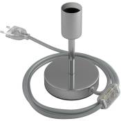 Creative Cables - Alzaluce - Lampe de table en métal 10 cm - Chromé - Chromé