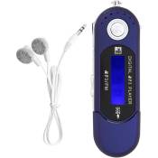 Ej.life - Lecteur MP3 usb de musique portable avec écran lcd Radio fm Carte mémoire vocale Bleu