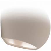 Etc-shop - Applique murale intérieure moderne applique blanche lampe de salon lumière indirecte, céramique blanche UP DOWN, 1x E27, LxHxP