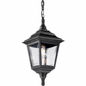 Etc-shop - Lampe d'extérieur chaîne lanterne suspension 1 flamme H 51 cm Noir classique