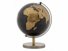 Globe décoratif, en matière plastique, avec base en métal, couleur noire, dimensions 13 x 17 x 13 cm 8052773584005