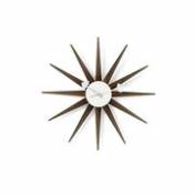 Horloge Sunburst Clock / By George Nelson, 1948-1960 / Ø 47 cm - Vitra bois naturel en bois