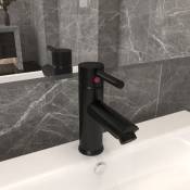 Inlife - Robinet de lavabo de salle de bain Noir 130x176 mm - Noir