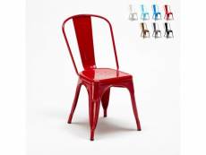 Lot de 20 chaises industrielles style tolix métal pour cuisine et bar steel one AHD Amazing Home Design