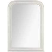 Miroir Adèle bois blanc 74x104cm Atmosphera créateur