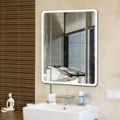 Miroir de salle de bain led angle arrondi 8060CM4mm