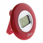 Otio - Thermomètre intérieur à écran LCD Rouge