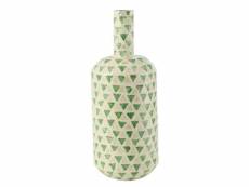 Paris prix - vase goutte motif mosaïque "nuye" 54cm vert