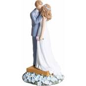 Statue de couple Décorations de gâteau de mariage,