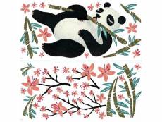 Sticker mural géant panda