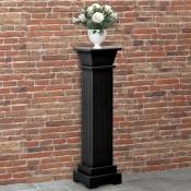 Support pilier classique carré pour plantes Noir 17x17x66cm
