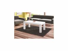Table basse design 120 cm x 60 cm x 48 cm - blanc 3919