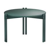 Table basse ronde en pin vert 60x40cm Sticks - Karup