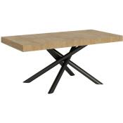 Table extensible 90x180/440 cm Famas Quercia Natura structure Anthracite