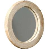 Today - Miroir avec cadre en bois Factory, 38 x 17 cm