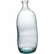 Vase bouteille Simplicity 35 cm en verre recyclé -