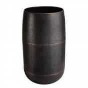 Vase largeur 29cm hauteur 52cm acier couleur bronze
