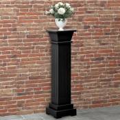 Vidaxl - Support pilier classique carré pour plantes Noir 17x17x66cm mdf