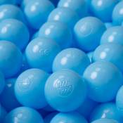 1200/6Cm ∅ Balles Colorées Plastique Pour Piscine Enfant Bébé Fabriqué En eu, Baby Blue - baby blue - Kiddymoon