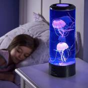 Aorsher - Lampe de méduse de simulation led, lumière d'aquarium à changement de couleur colorée romantique, veilleuse usb enfichable, lampe de table