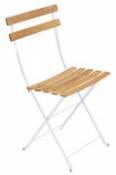 Chaise pliante Bistro / Bois - Fermob blanc en bois