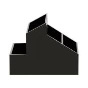 Compartiment de rangement simple abs skyline Noir Spirella