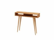 Console classique style scandinave geer chêne clair
