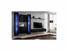 Ensemble meuble tv mural - switch xvi - 330 cm x 180 cm x 40 cm - noir